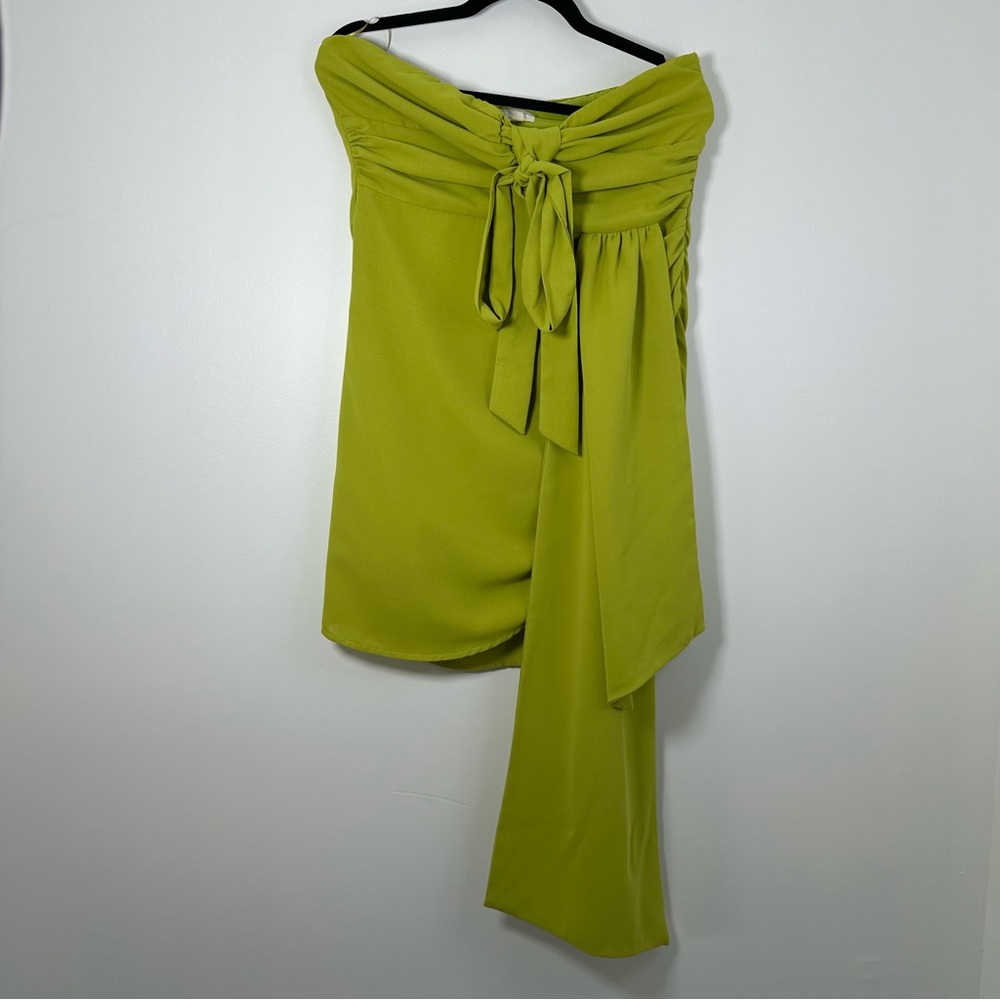 Lena x Revolve Women’s Green Strapless Mini Dress Size L